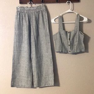 Sienna Sky Crop top and Pants set